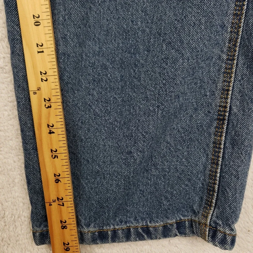 Old Navy Mens Blue Denim Carpenter Utility Jeans Straight Leg 36x30 Medium Wash